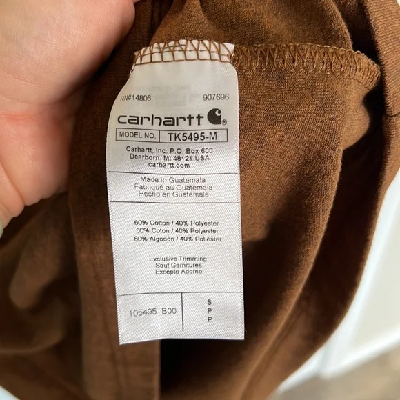 Carhartt Men’s Loose Fit Logo Long Sleeve. - Picture 10 of 11